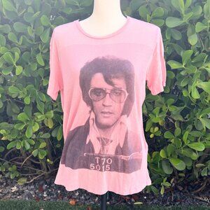 Elvis Presley Pink Mugshot Shirt XS fits like S